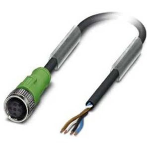 Sensor/Actuator Cable, PUR Halogen-Free Black, Polyurethane, 22 AWG, 4A, Brown/White/Blue/Black, 10 m. L