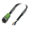 Sensor/Actuator Cable, PUR Halogen-Free Black, Polyurethane, 22 AWG, 4A, Brown/White/Blue/Black, 10 m. L
