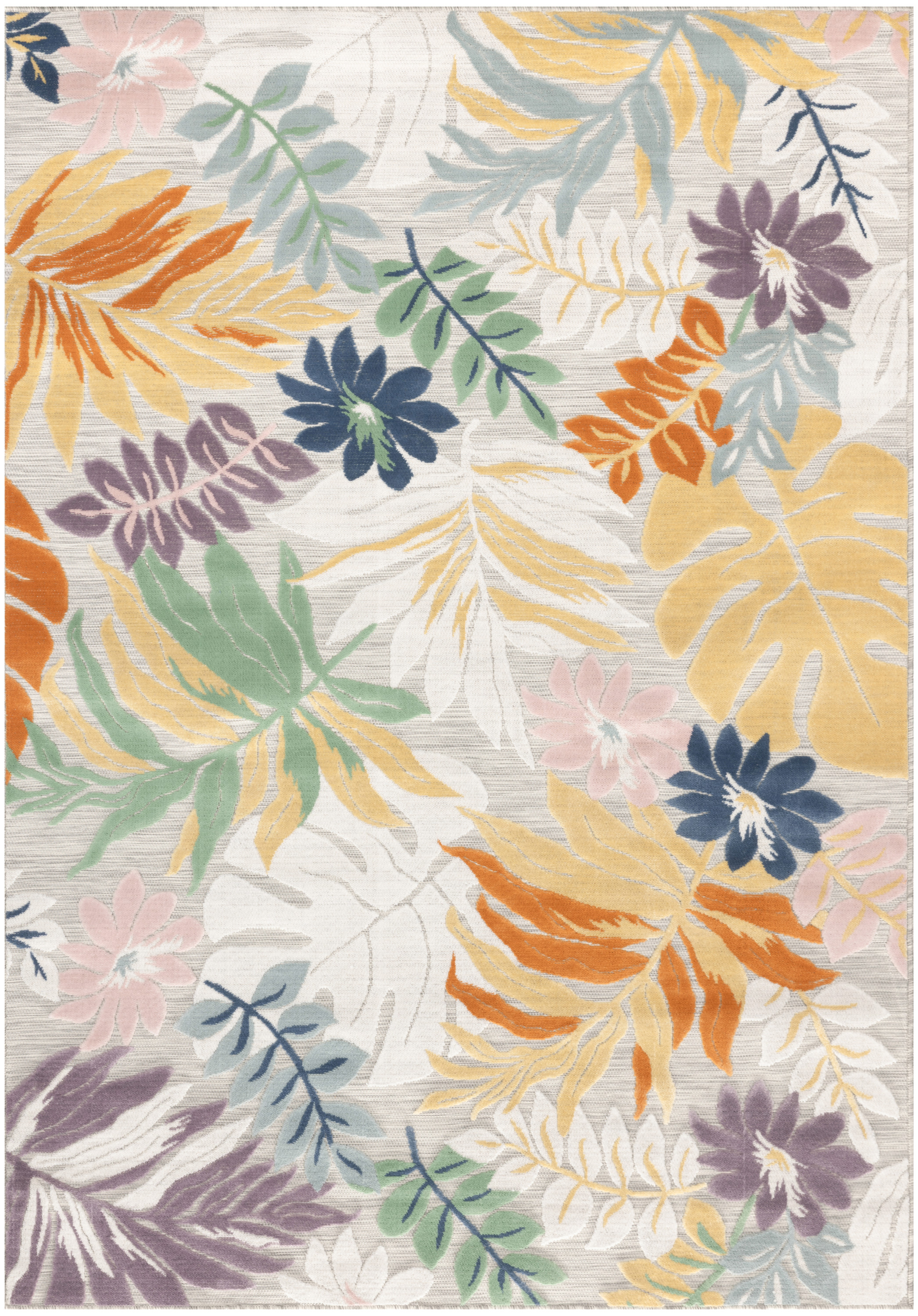 Nourison Suncoast 5'3" x 7'3" Multicolor Tropical Rug