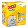 Clorox, Glad Forceflex LLDPE Liner, 13 gal Capacity, 24 in Wide, 28 in High, 0.95 Mils Thick, Gray