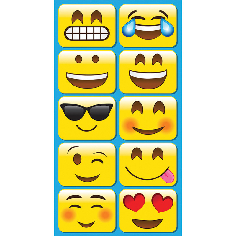 Non-Magnetic+Mini+Whiteboard+Erasers%2C+Emotions+Icons%2C+Pack+of+10