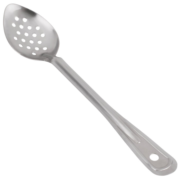 13-inch perforated stainless steel spoon