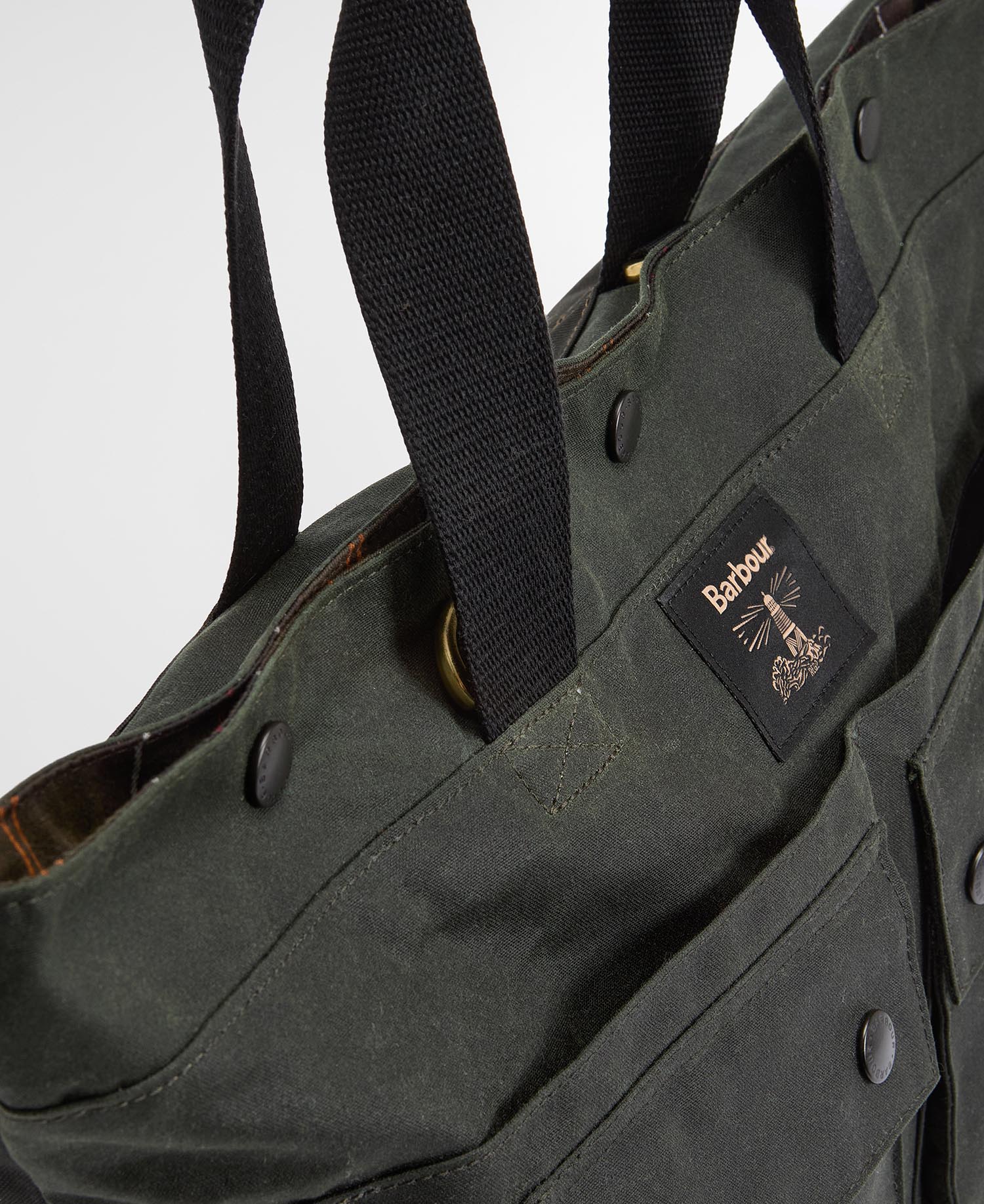 Borsa tote Field in tessuto cerato image number 5