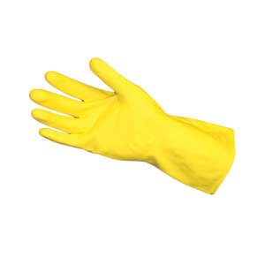 Impact, Pro-Guard®, General Purpose Gloves, Latex, 20.0 mil, Powder Free, M, Yellow