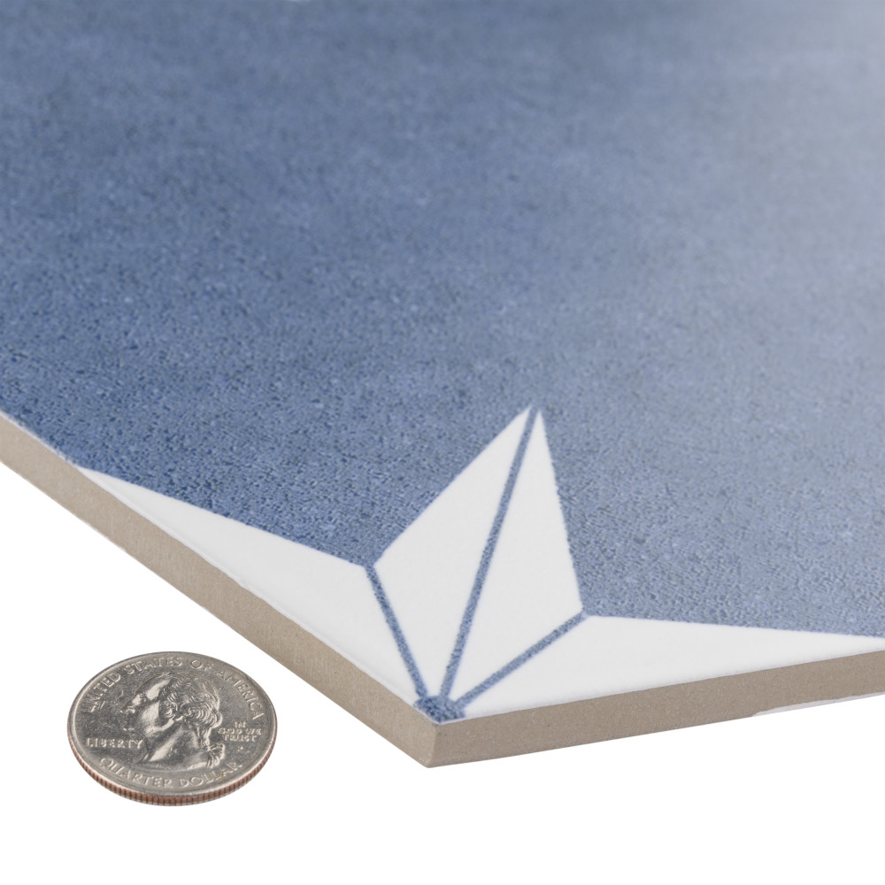 Stella Hex Day 8-5/8 in. x 9-7/8 in. Porcelain Floor and Wall Tile