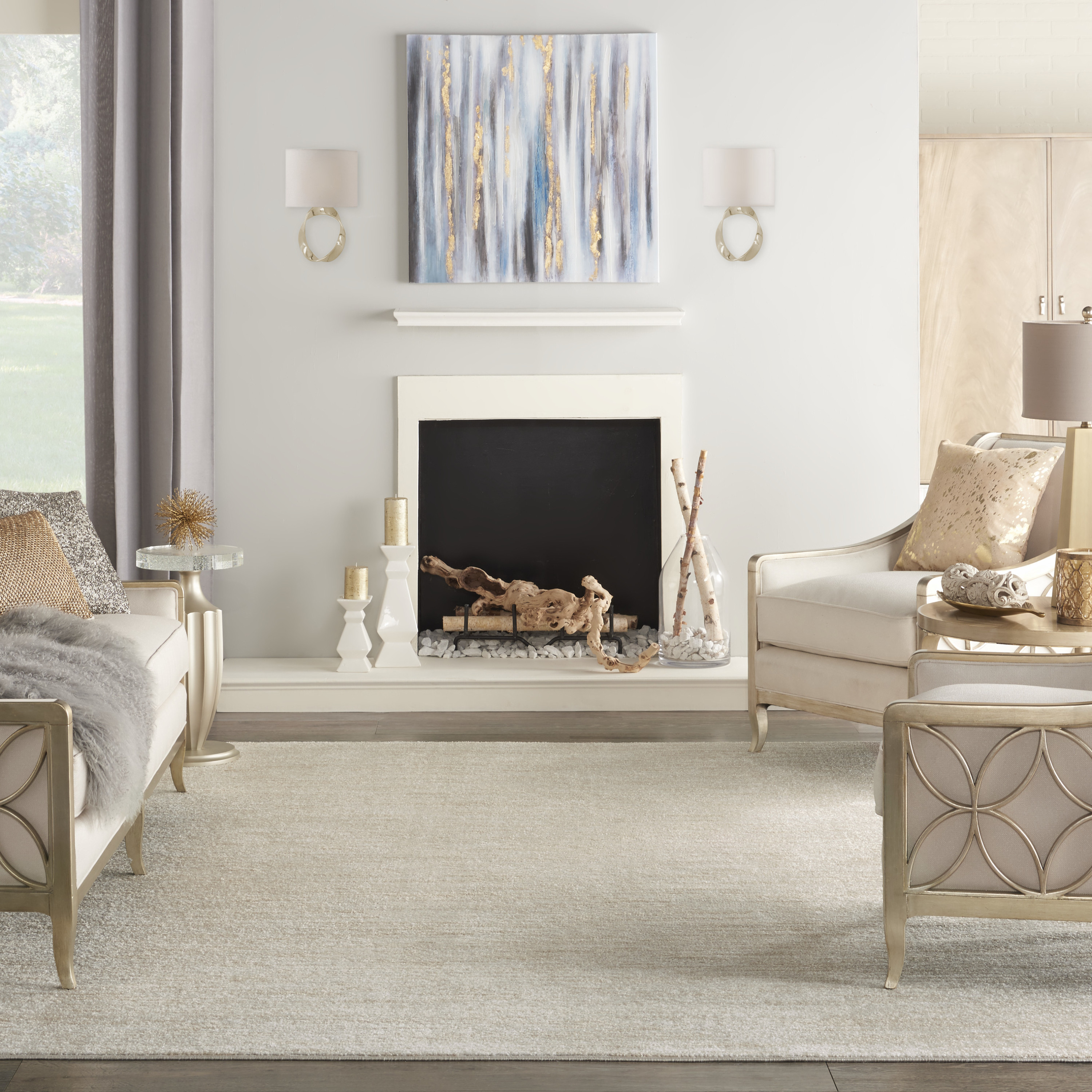 Nourison Nourison Essentials 8' x 11' Ivory Beige Outdoor Rug