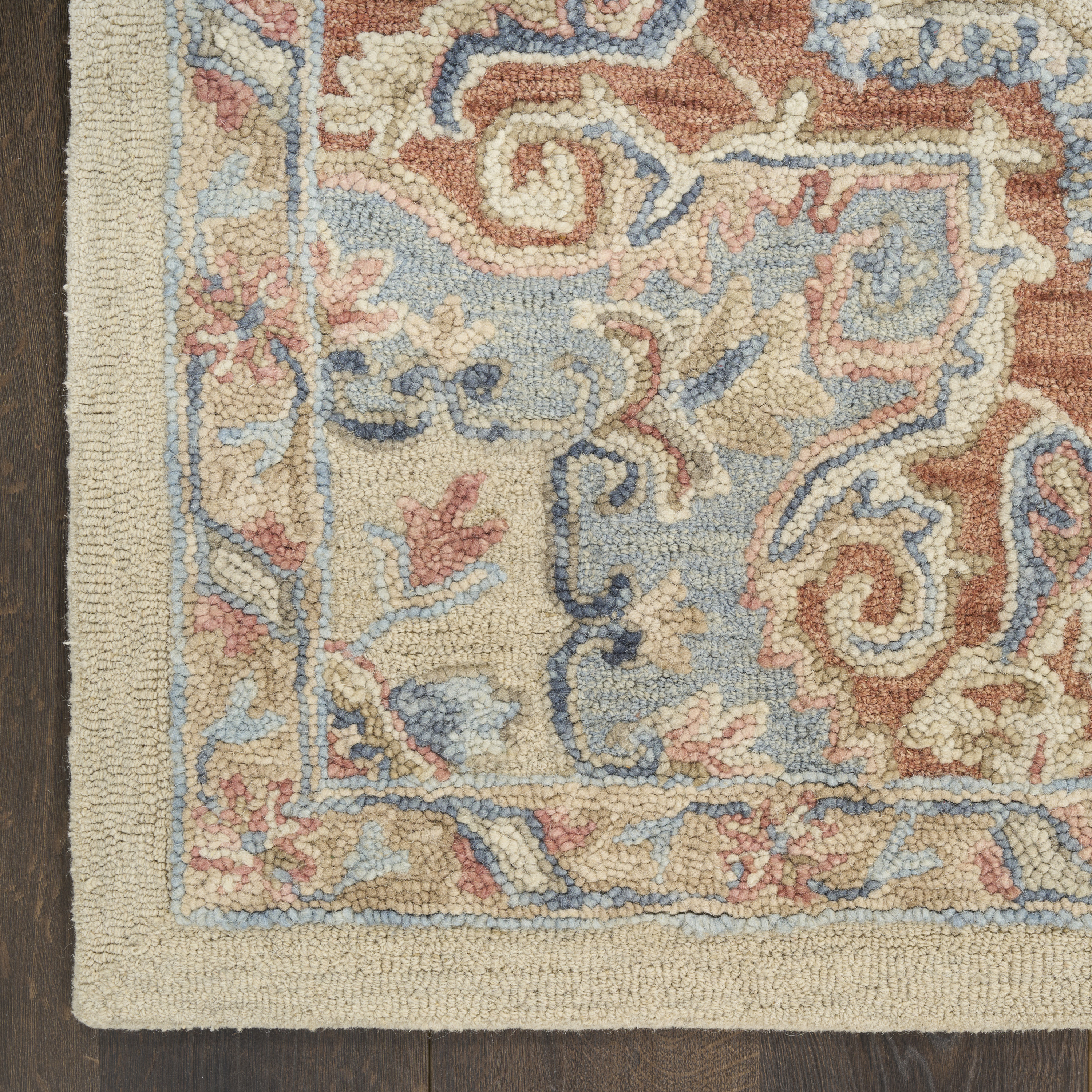 Nourison Maison 8'6" x 11'6" Ivory Rust Vintage Indoor Rug