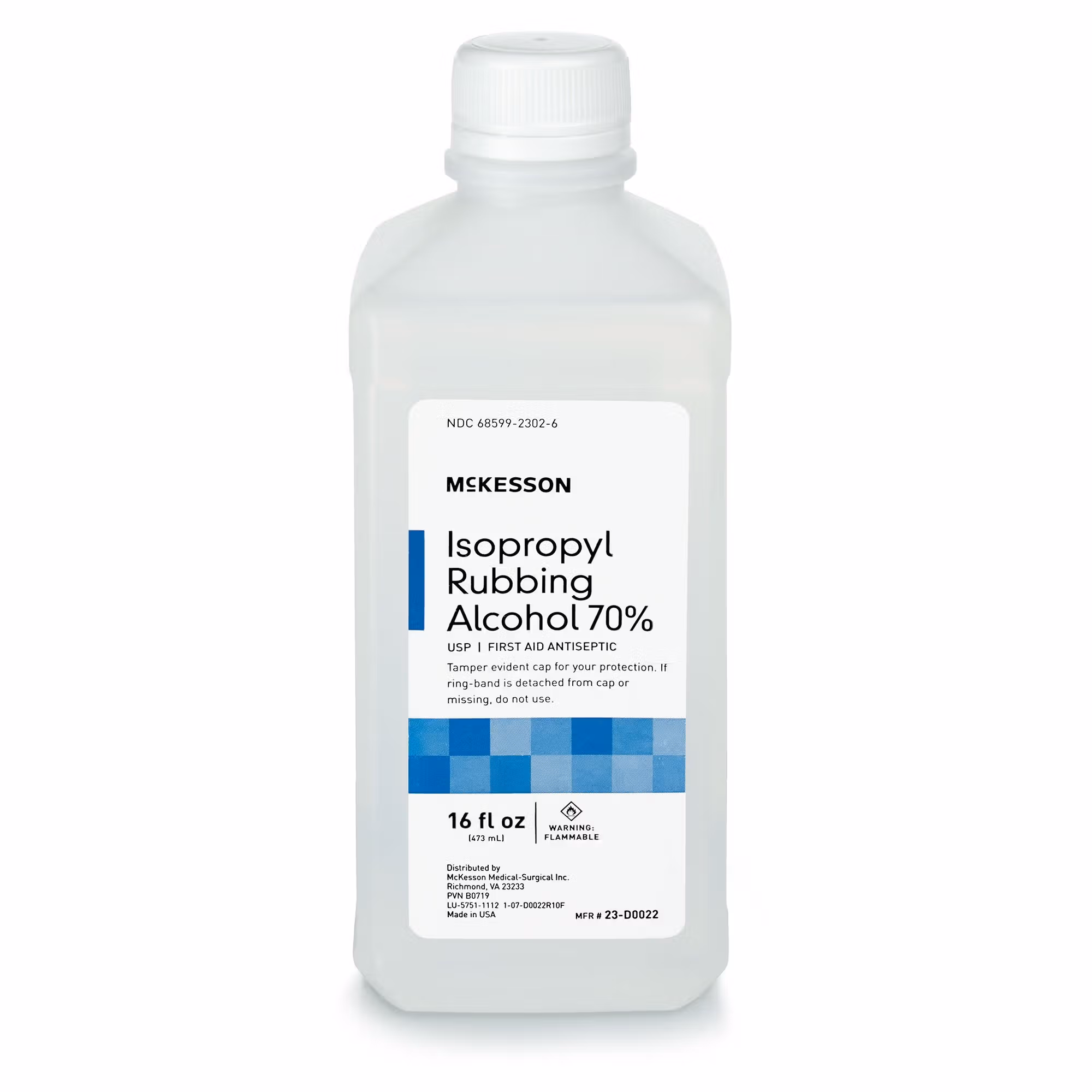 McKesson Isopropyl Alcohol Antiseptic, 16-ounce Bottle