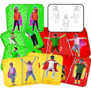 Super Hero Exercise Cards, Set of 16