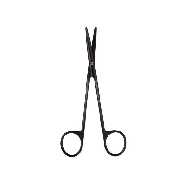 HF Scissors Metzenbaum Super Cut, Curved, Black Line Collection