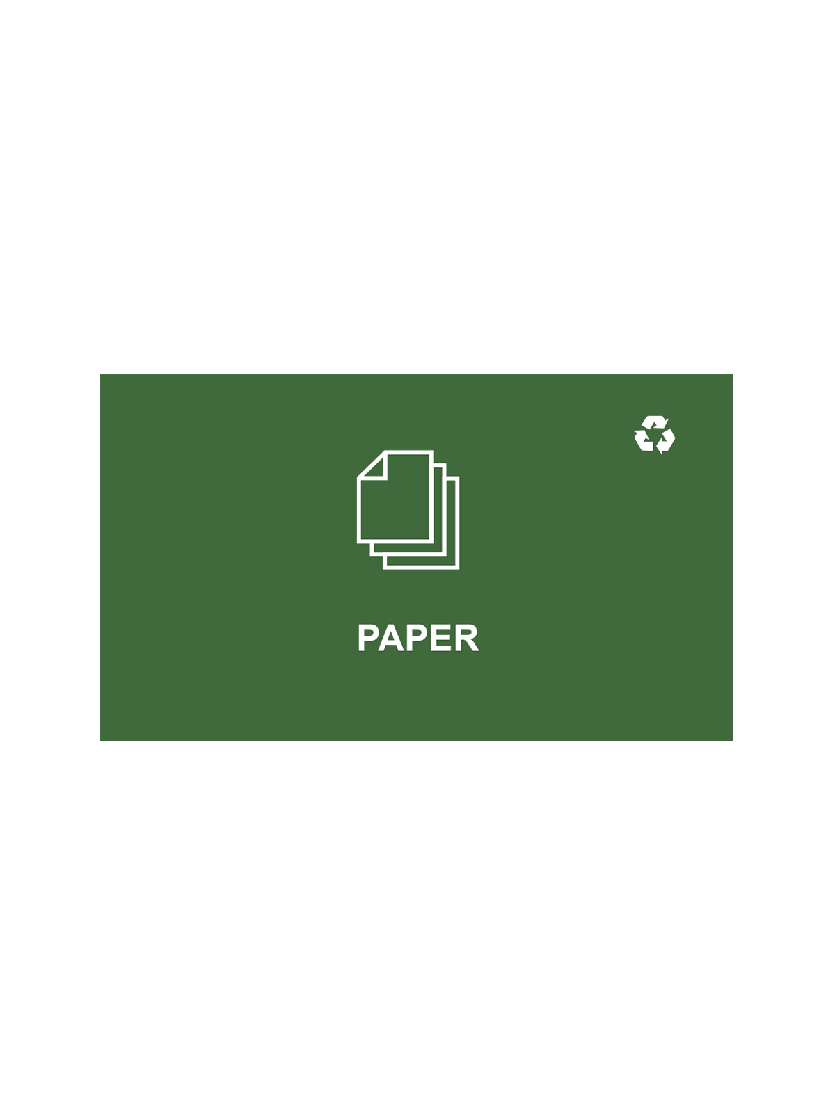 SPECTRUM – Ellipse Double Sign – Paper – Green-White