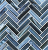 Agate Portofino 1×4 Herringbone Mosaic Silk