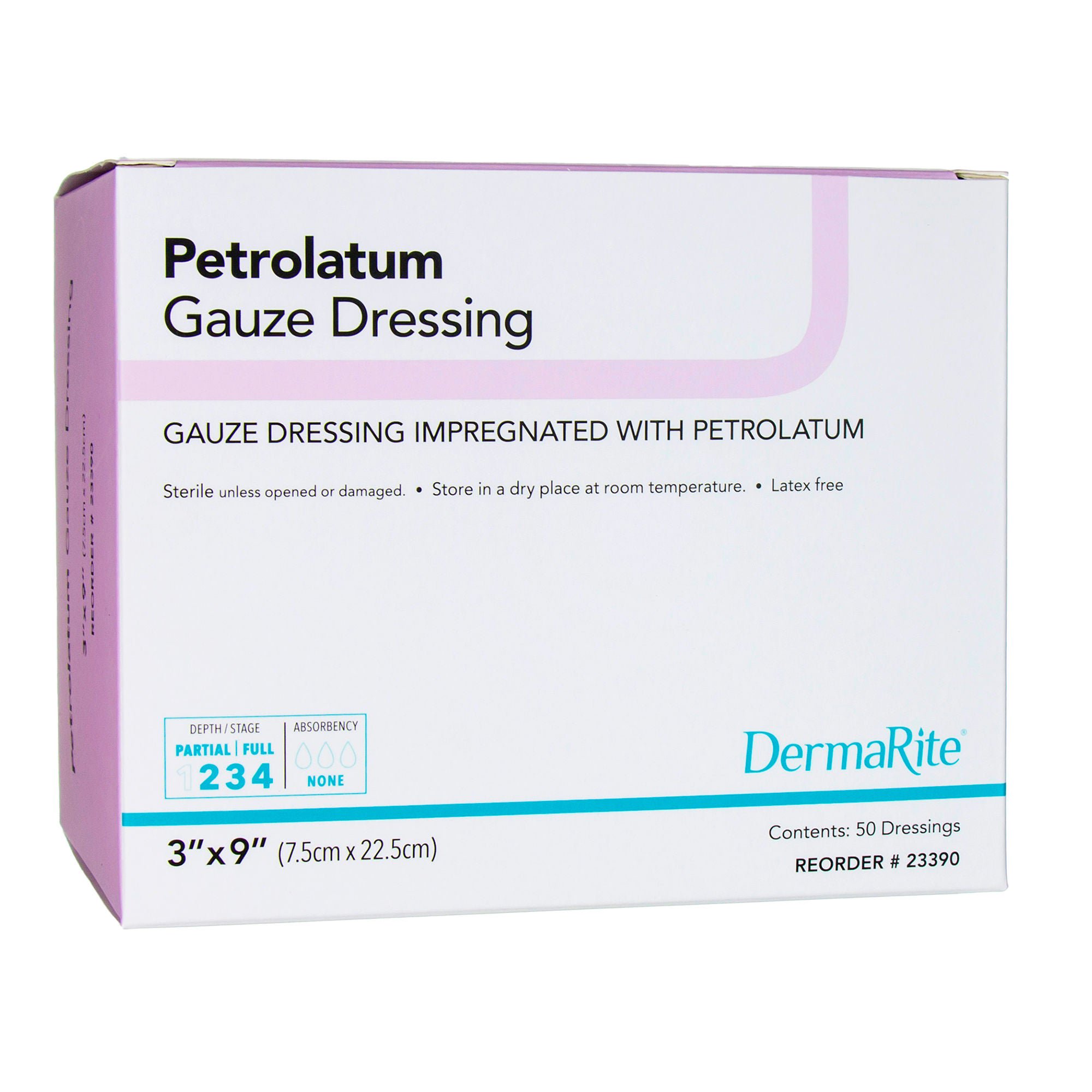 DermaRite® Petrolatum Impregnated Dressing, 3 x 9 Inch