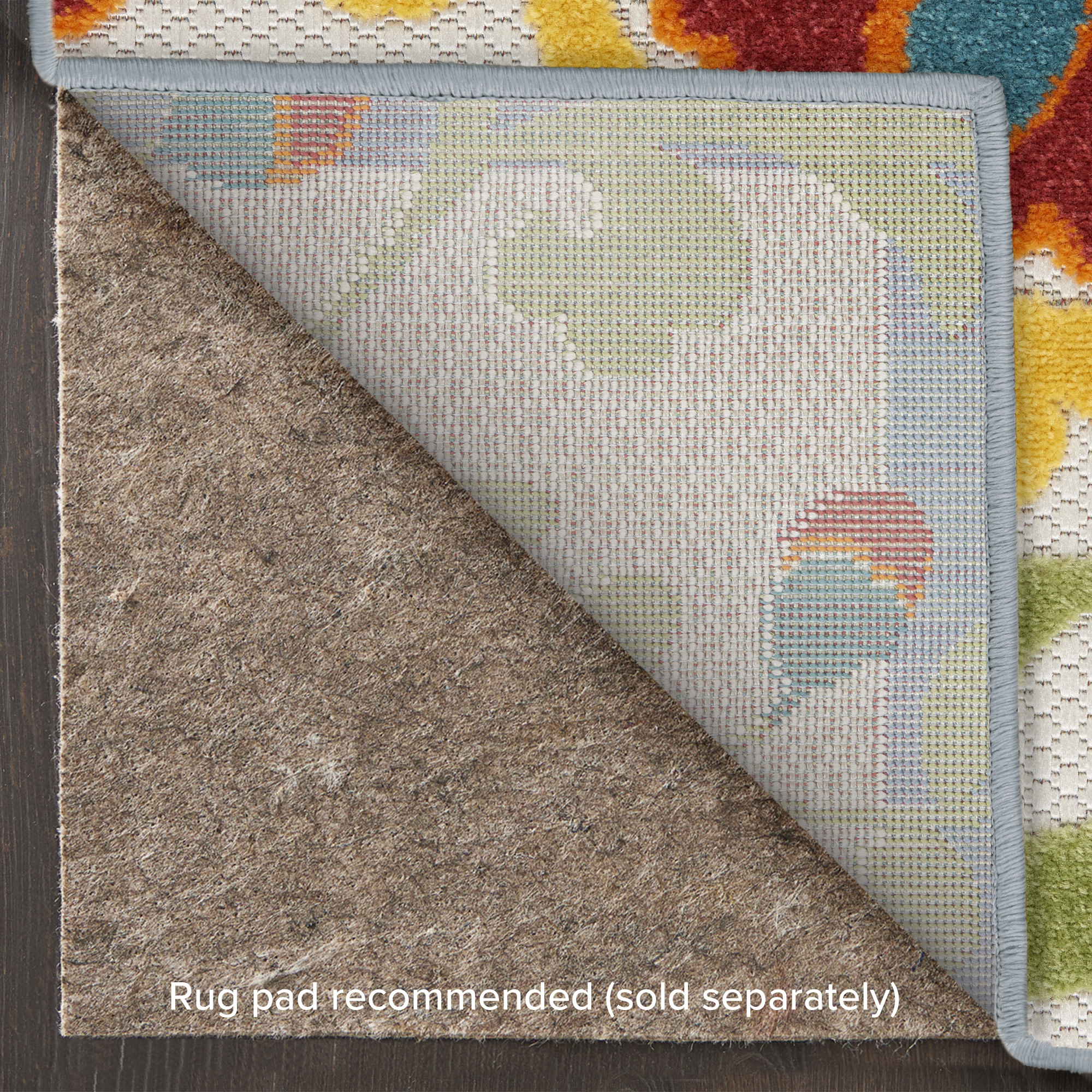 Nourison Aloha 6' x 9' Ivory Multicolor Farmhouse Rug