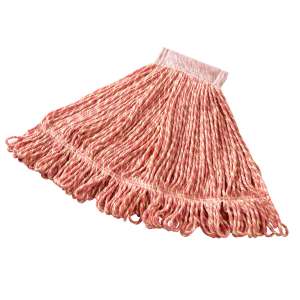 Rubbermaid Commercial, Super Stitch®, 20oz, Looped-End, 5" Headband, Blend, Red, Wet Mop