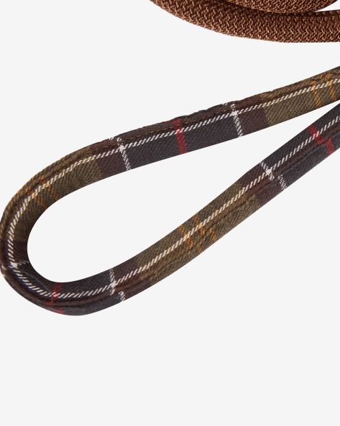 Guinzaglio con bordo in tartan 