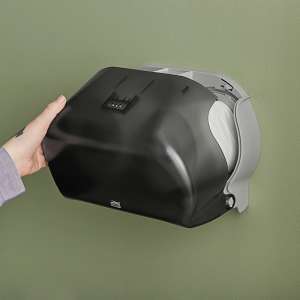 Tork, Twin T24, Standard Bath Tissue Dispenser, Black