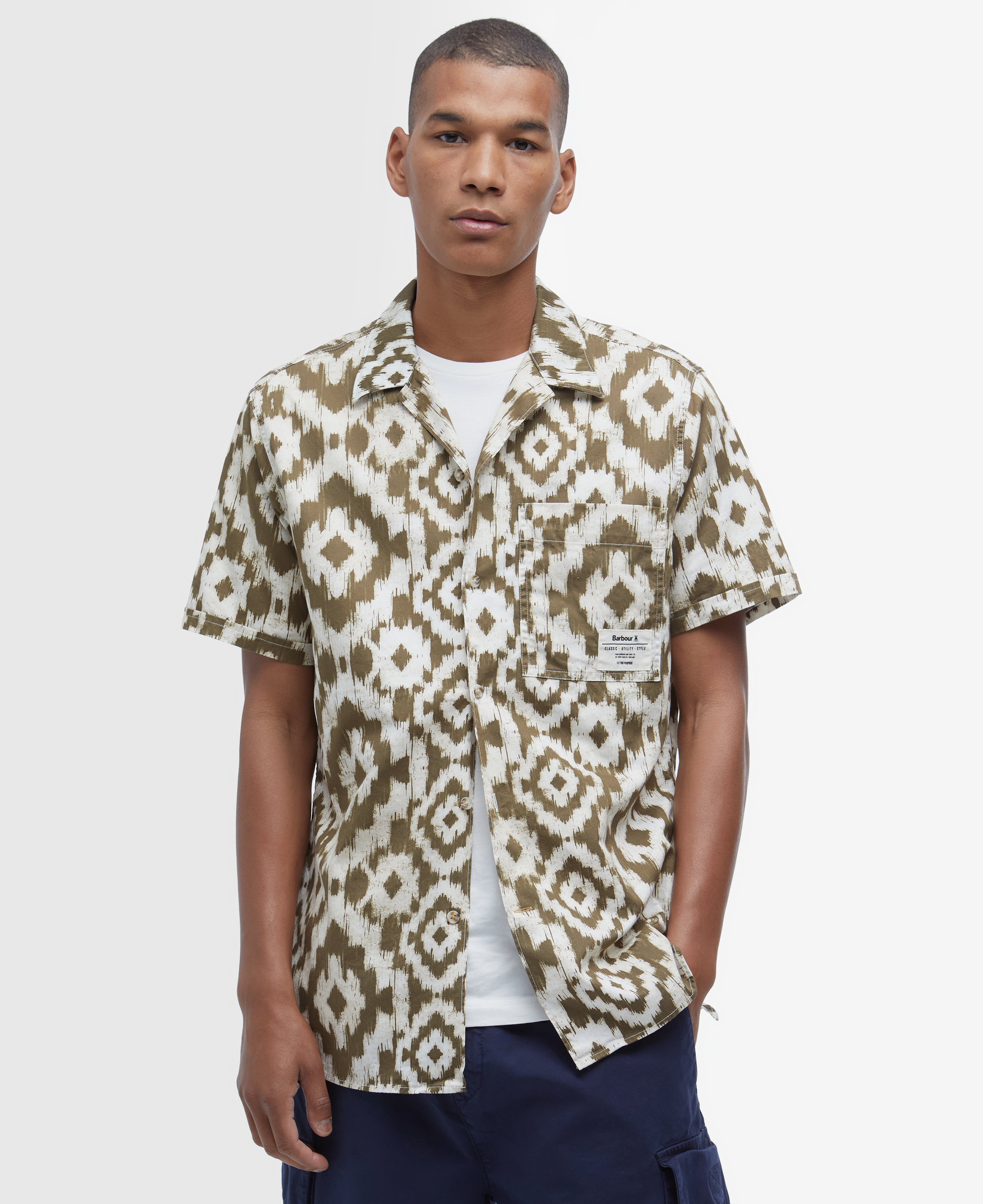Camicia a maniche corte con stampa Homelane image number 0