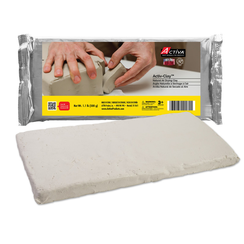 Activ-Clay™ Air Drying Clay, Extra White, 1.1 lb (500 g)