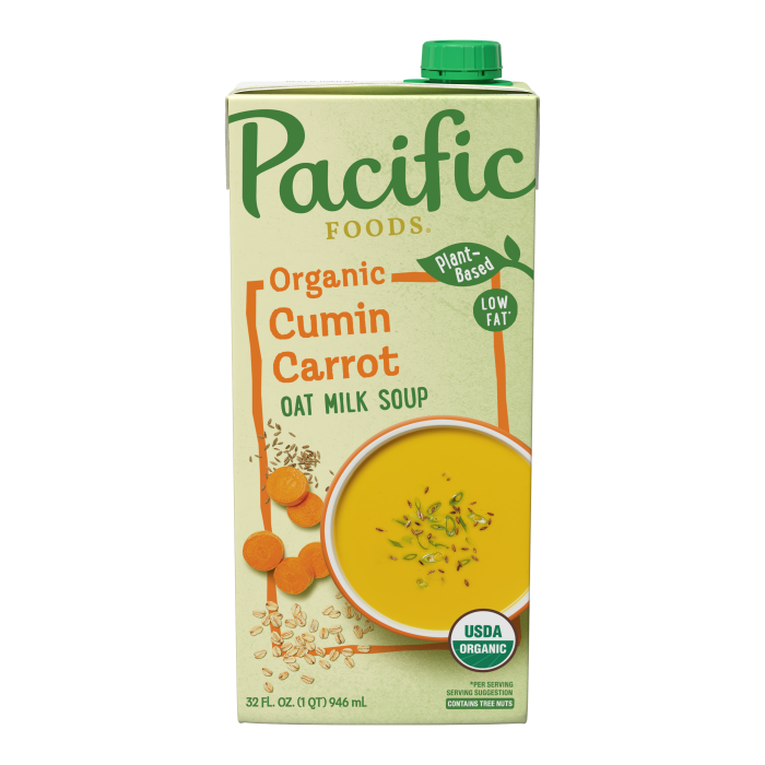 Cumin Carrot Oat Milk Soup