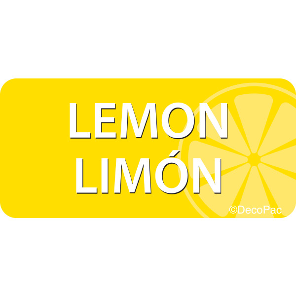 Lemon/Limón Promotional Label