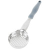 4-ounce one-piece heavy-duty perforated round Spoodle® utensil with gray nylon handle