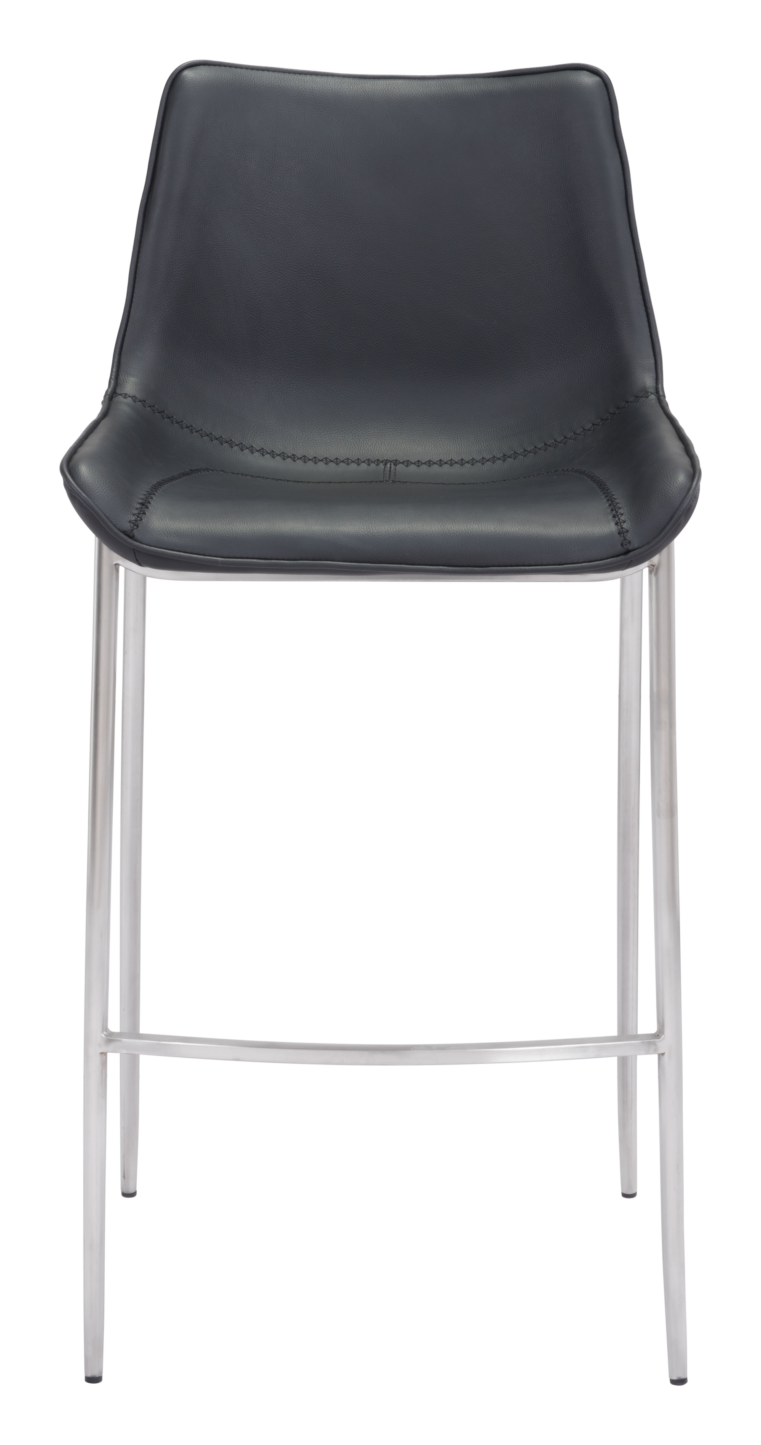 Magnus Barstool (Set of 2) Black & Silver product image