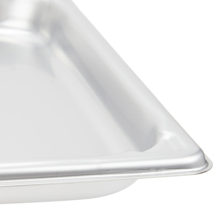 Full-size 1 ½-inch-deep Super Pan® heavy-duty stainless steel transport pan