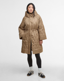 Celine Quilted Jacket Military Brown/Hessian Tartan