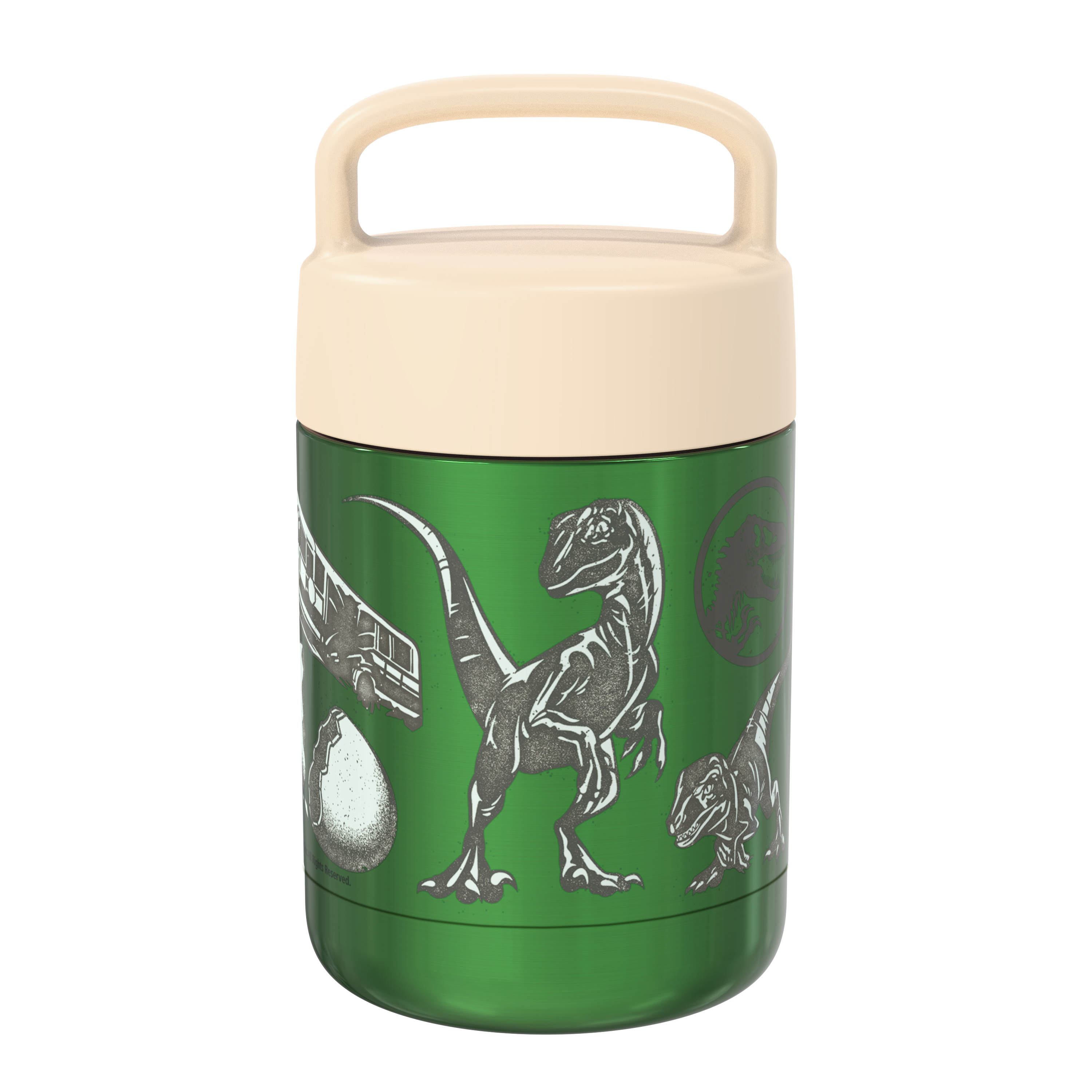Jurassic World Dominion Reusable Vacuum Insulated Stainless Steel Food Container, T-Rex slideshow image 1