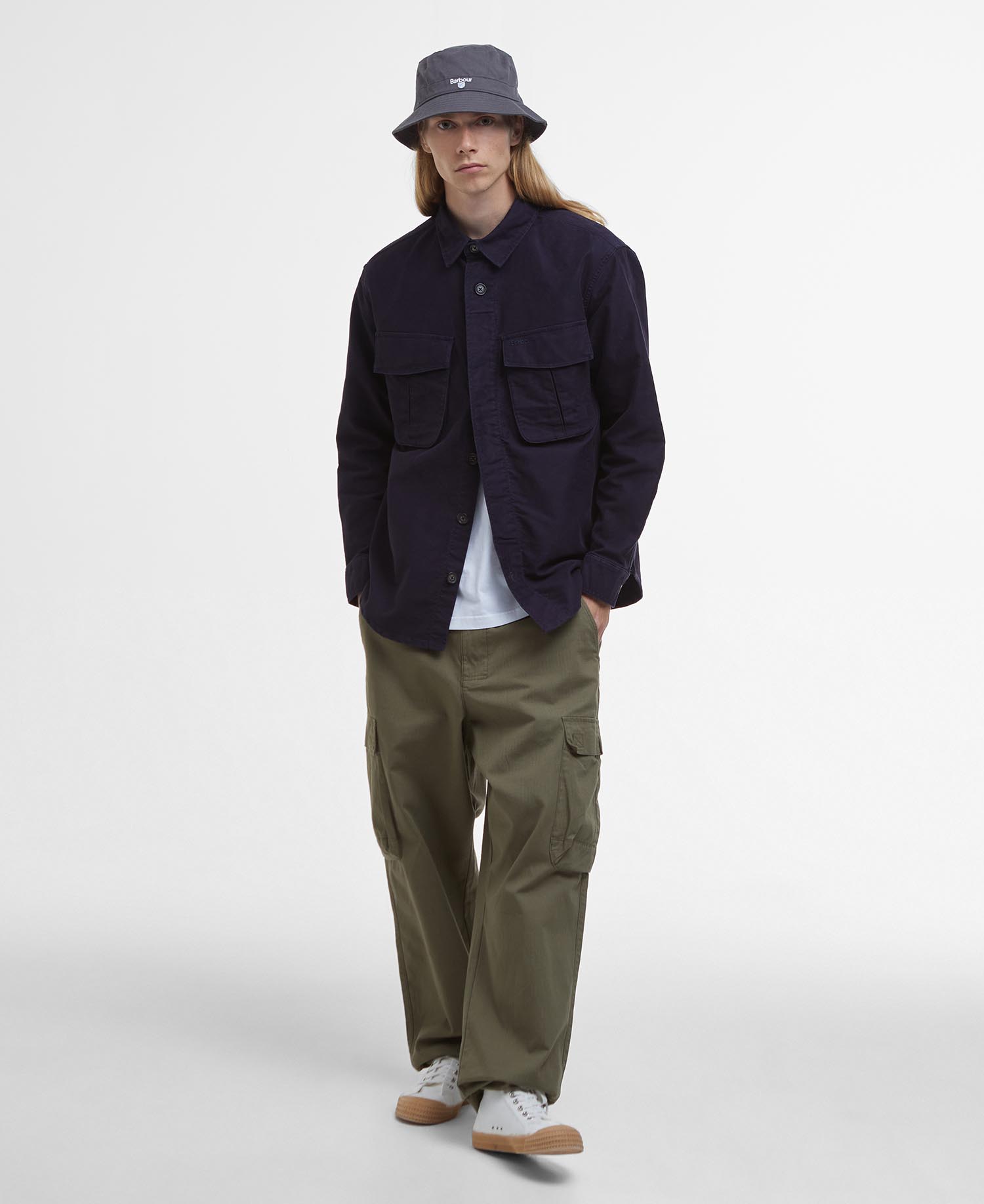 Overshirt in rasatello Jungle image number 1