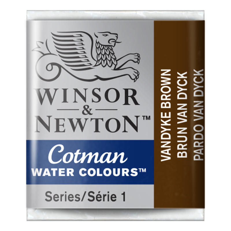 Cotman Watercolor Paint, Half Pan, Vandyke Brown