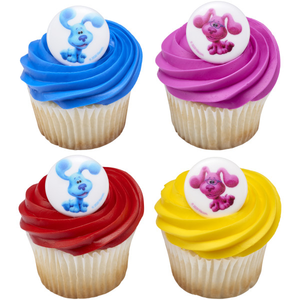 Blue's Clues & You! Blue and Magenta Cupcake Rings