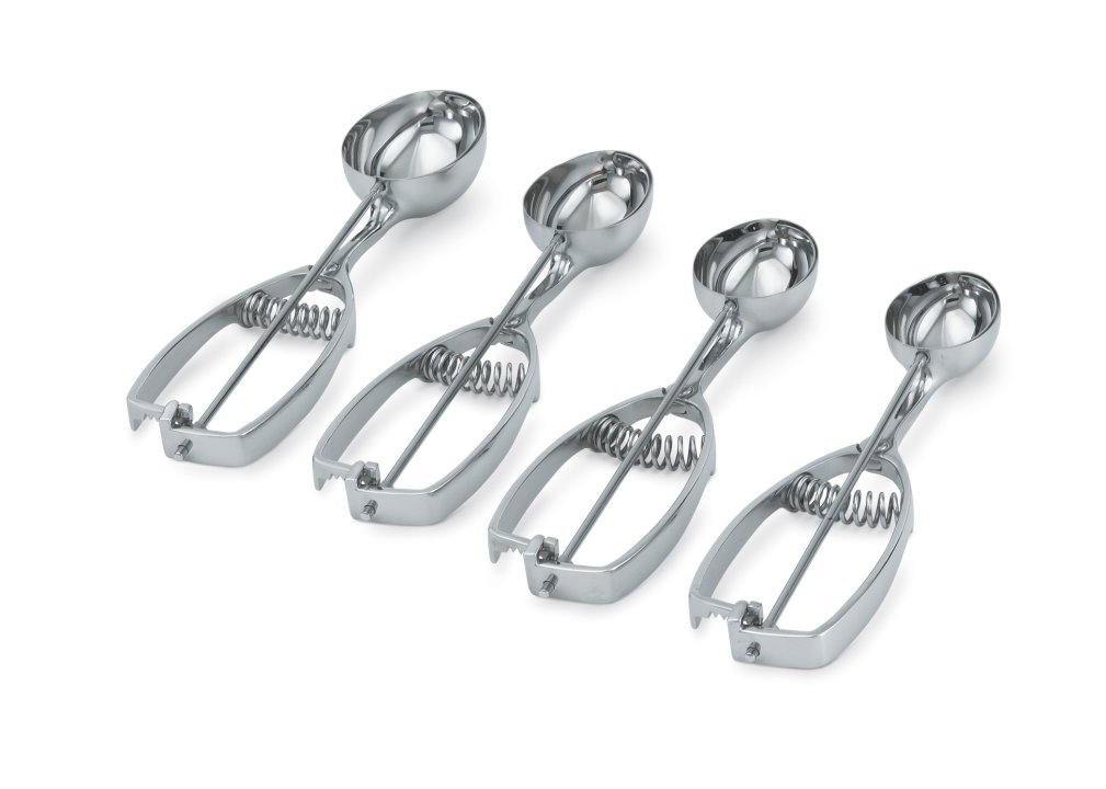 1-5/16-ounce oval stainless steel squeeze disher