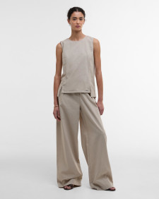 Lucy Sleeveless Blouse Light Sand