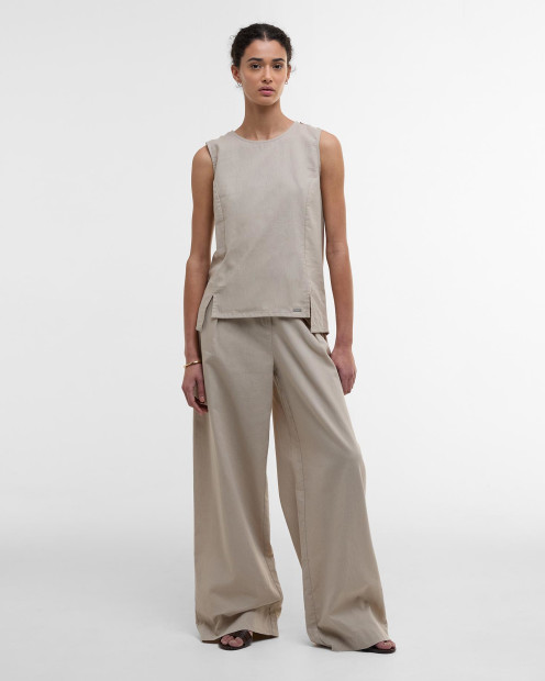 Lucy Sleeveless Blouse Light Sand