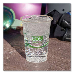 ECPEPCC16GS, Eco-Products,Inc., GreenStripe Renewable and Compostable Cold Cups, 16 oz, Clear