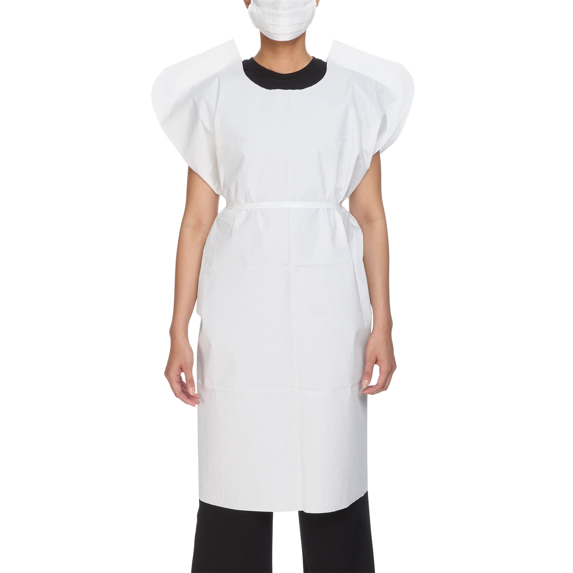 McKesson Patient Exam Gown, One Size Fits Most, White