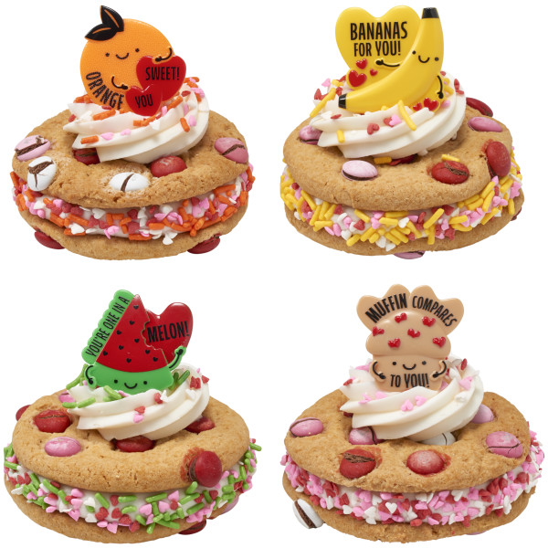 Punny Valentine Cupcake Rings