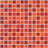 Glass Blox Orange Sizzle/Flame/Dazzle Red 1×1 Mosaic