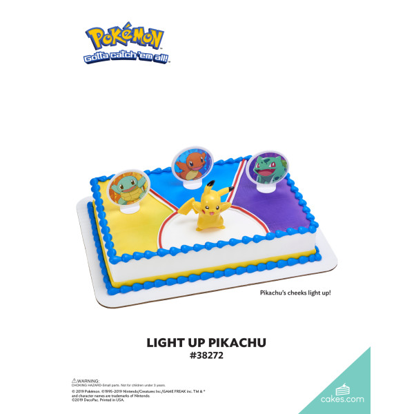 Pokémon Light Up Pikachu The Magic of Cakes® Icing Only Page