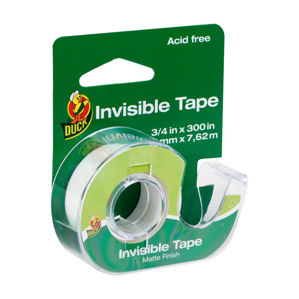 Duck® Brand Invisible Matte Acetate Tape - Clear, .75 in. x 300 in. Image