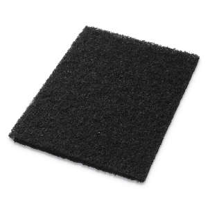 Hillyard, Trident®, Strip, Black, 12"x18" Rectangle Floor Pad