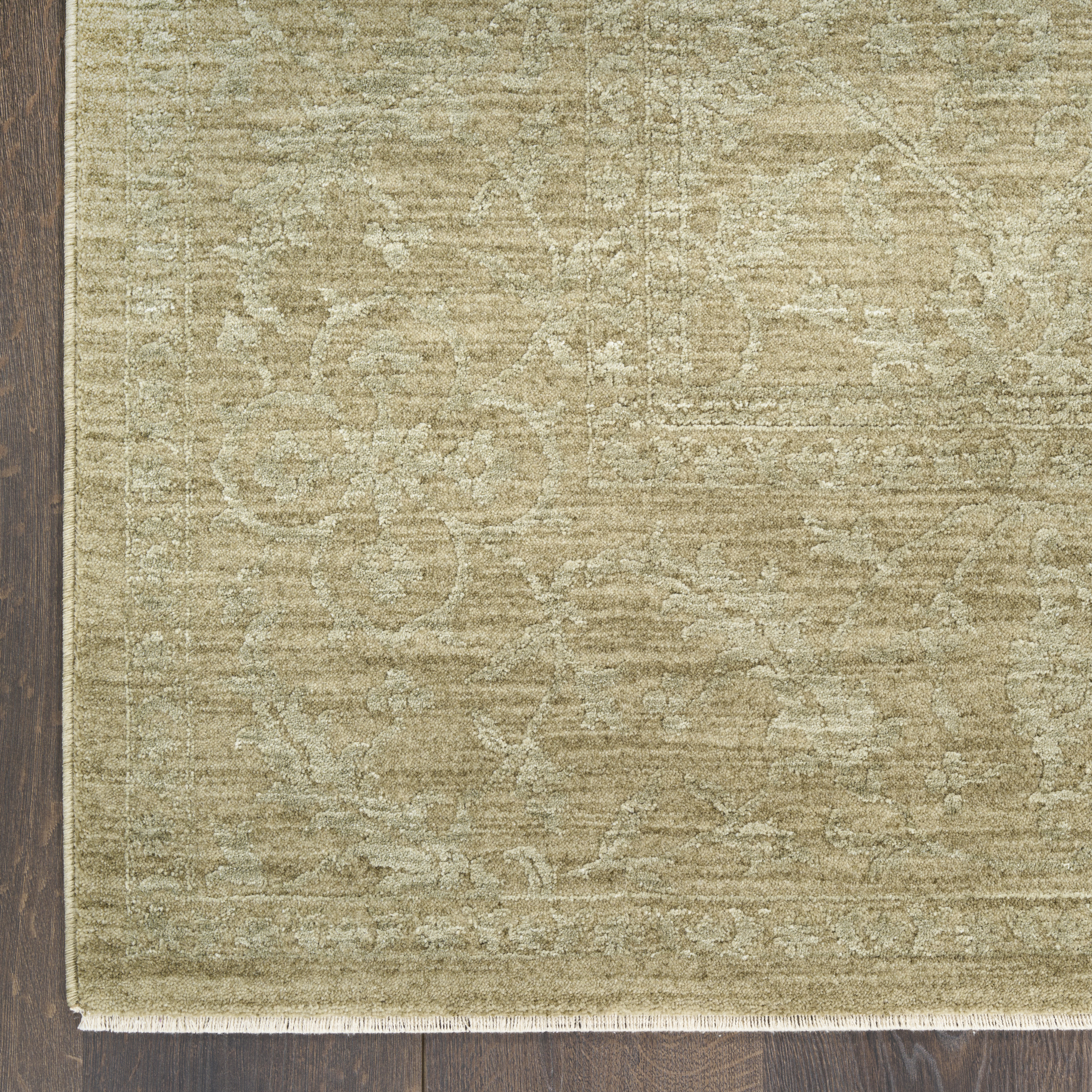 Nourison Moonlit 5'3" x 7'6" Green Vintage Indoor Rug