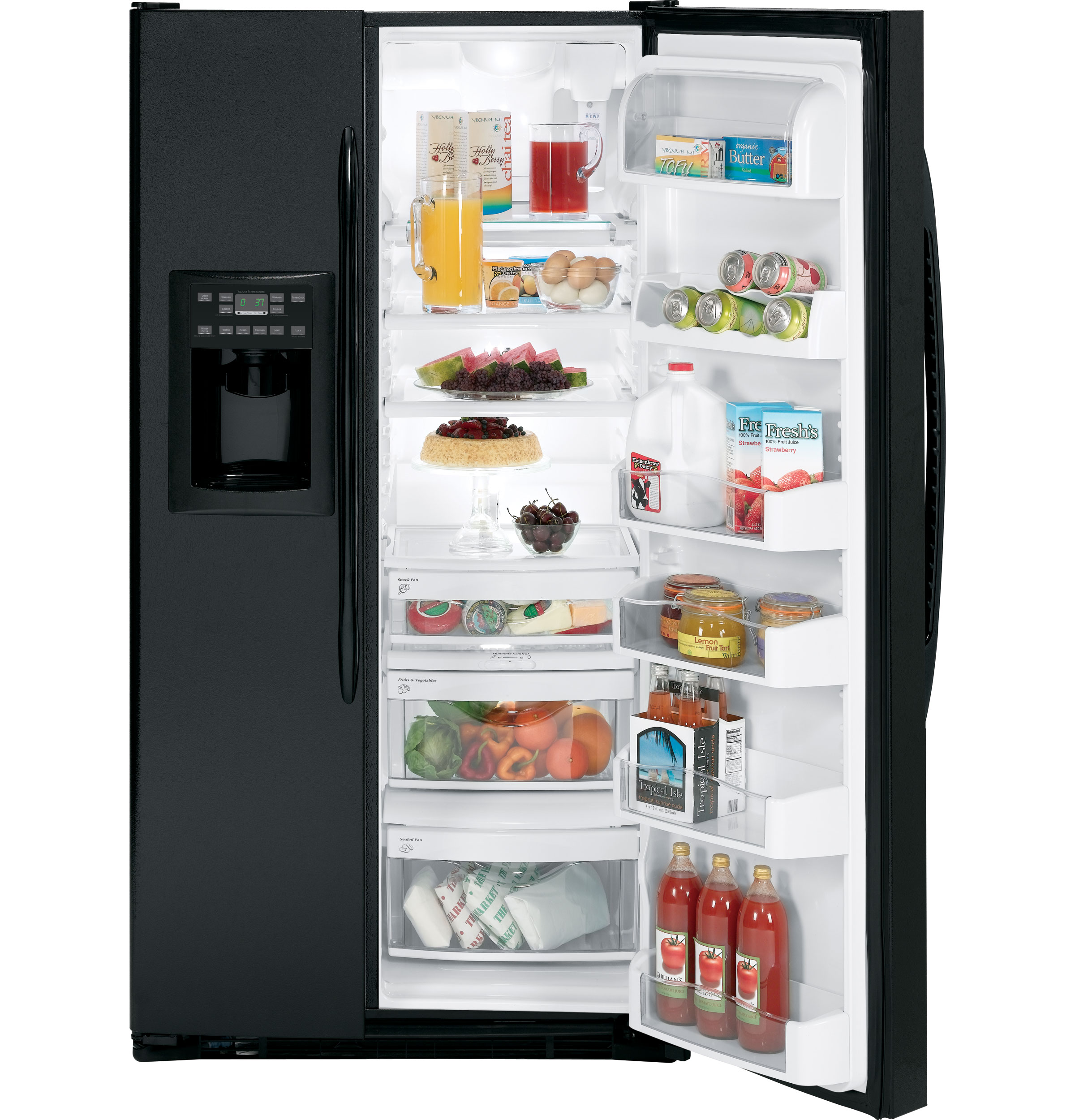 GE Profile™ ENERGY STAR® 25.6 Cu. Ft. Side-by-Side Refrigerator with Dispenser