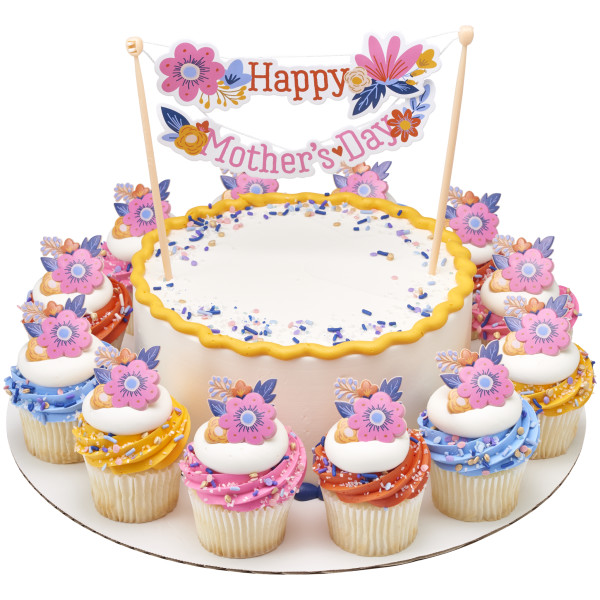 Spring Floral Cupcake Rings