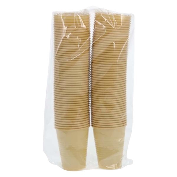 Drinking Cup Plastic Beige 5 oz Disposable  