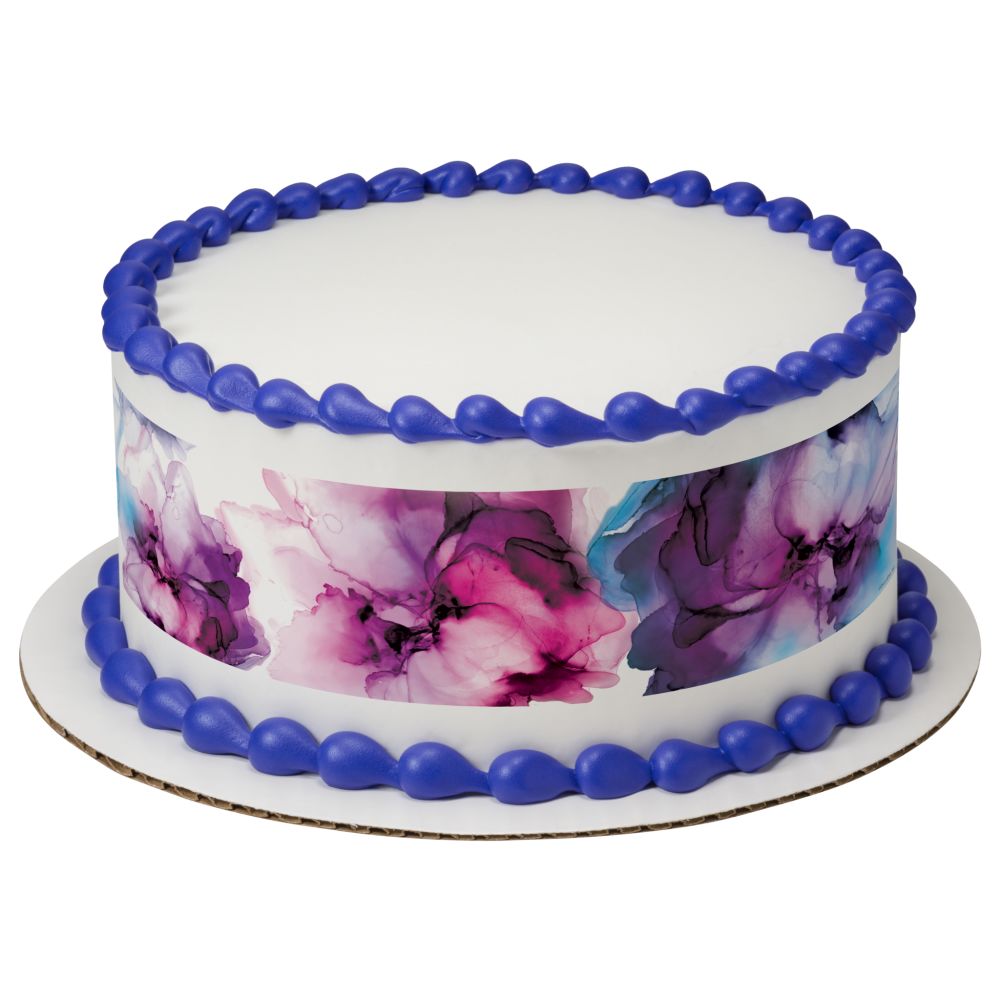 Image Cake Abstract Flowers