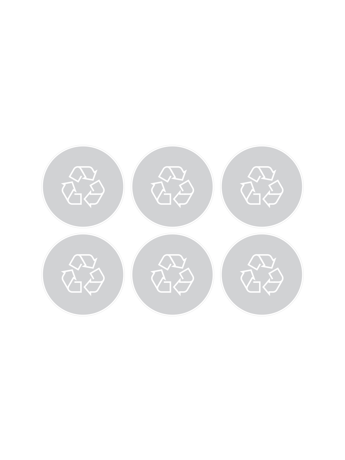 SPECTRUM (6 Pack) – Label – Mobius Loop – Clear-White