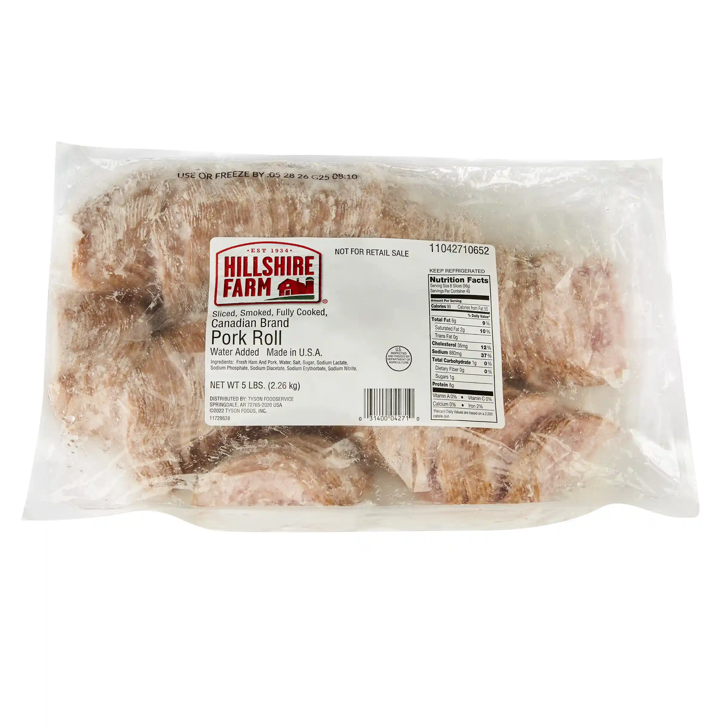 Hillshire Farm® Smoked Fully Cooked Sliced Canadian Brand Pork Roll_image_3